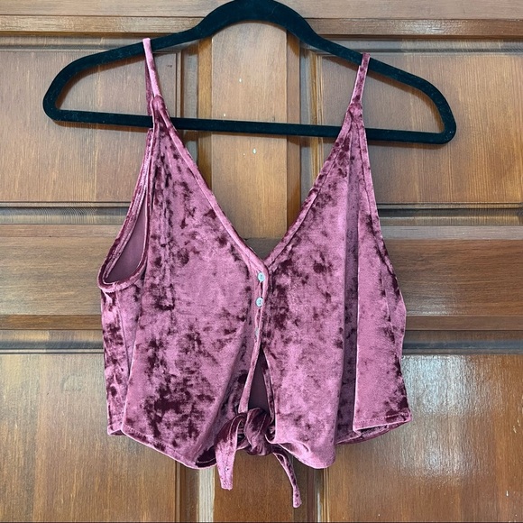 BY FREE PEOPLE Velvet Crop Top!❤️🎁 - Picture 2 of 7